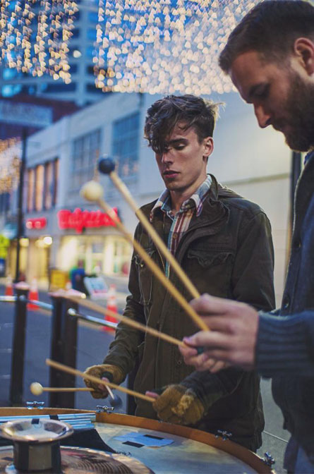 Prost Percussion at Nashville's downtown Art Crawl